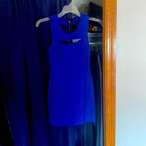 Royal blue mini dress, size small